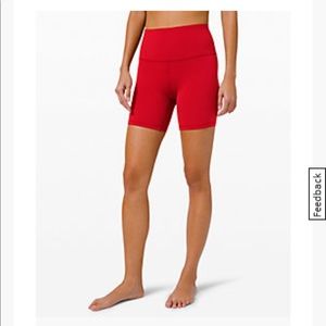 Lululemon Align Shorts 6” *RED*